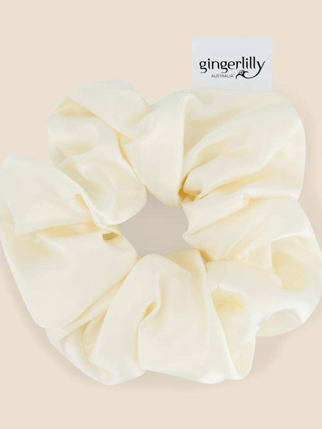 Scrunchie de Seda Pura Marfim - Sereno por atacado de Gingerlilly