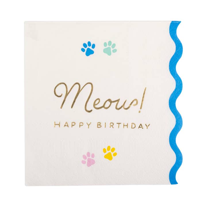 PET1136 - Meow Cocktail Napkin for wholesale by My Mind’s Eye
