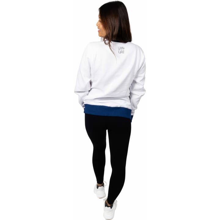 Pavilion - Wholesale Graphic Sweatshirt - Women's - Beach Life - L White Unisex Crewneck Sweatshirt6
