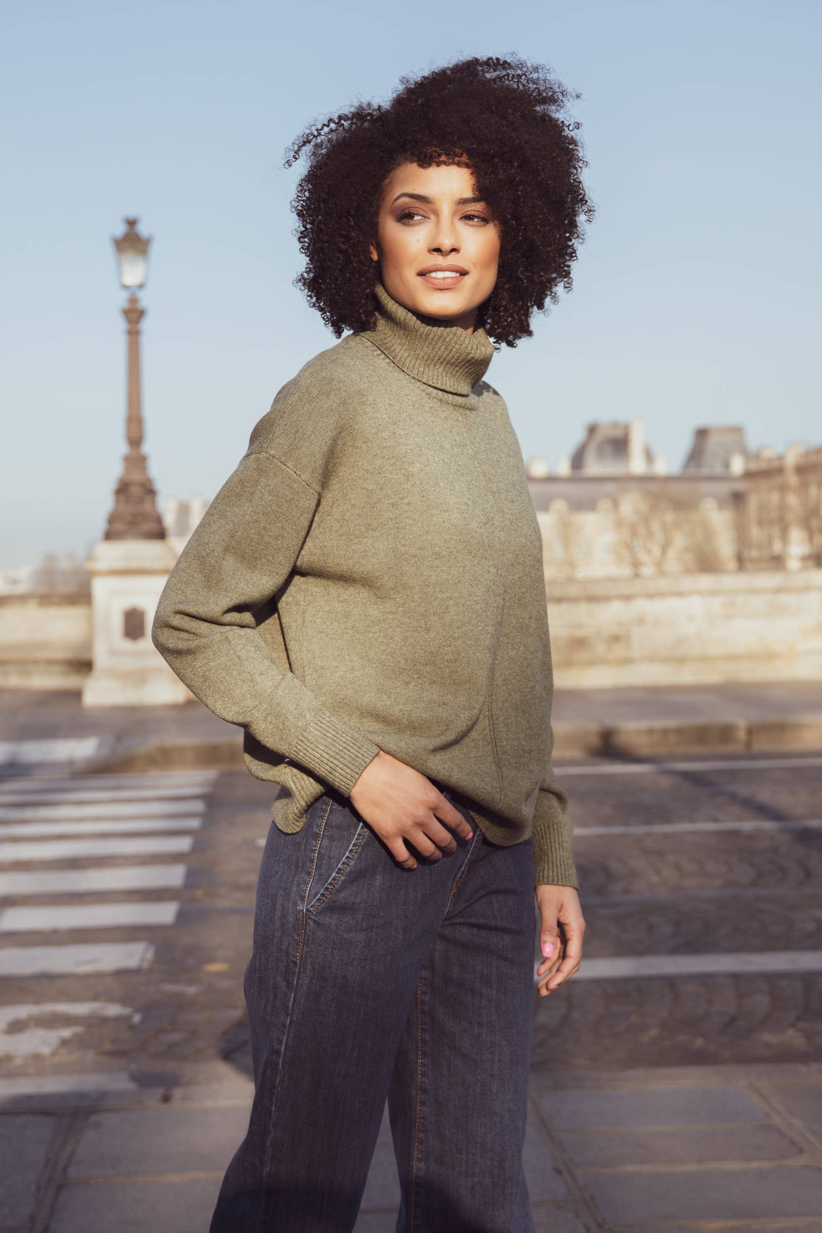 SUNNY STUDIO - Wholesale Knit Sweater - Women's - Women's high-neck sweater6