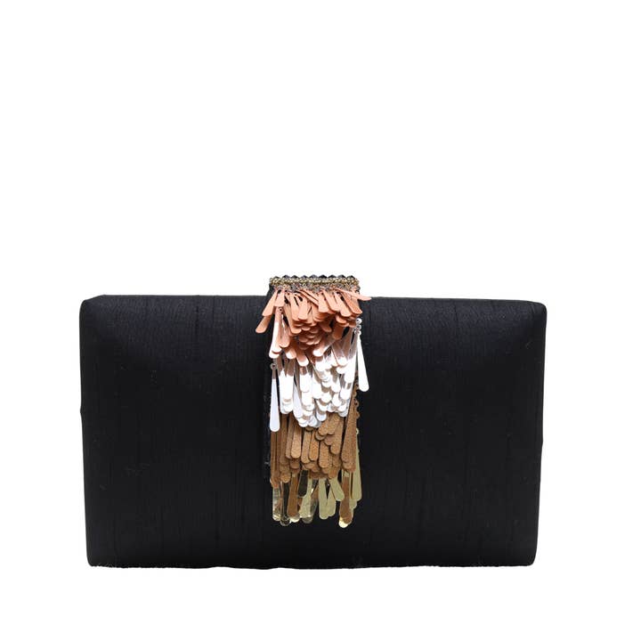 Metalhead Fringe Clutch for wholesale by Simitri