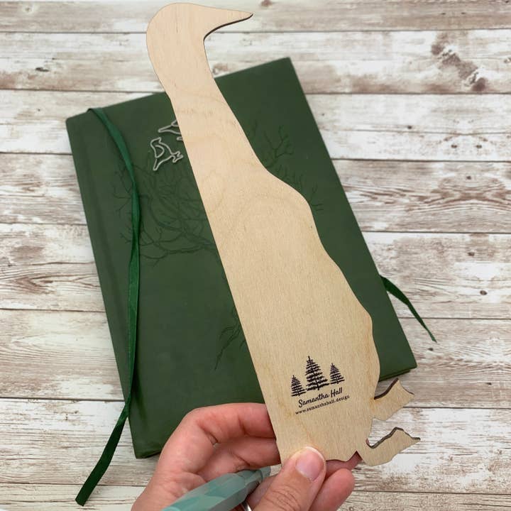 Samantha Hall Designs – wholesale Ruler – Runner Duck Wooden Ruler4