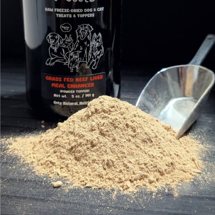 Organic Grass Fed Beef Liver Meal Enhancer - Freeze Dried Raw for wholesale by Natty Nootz