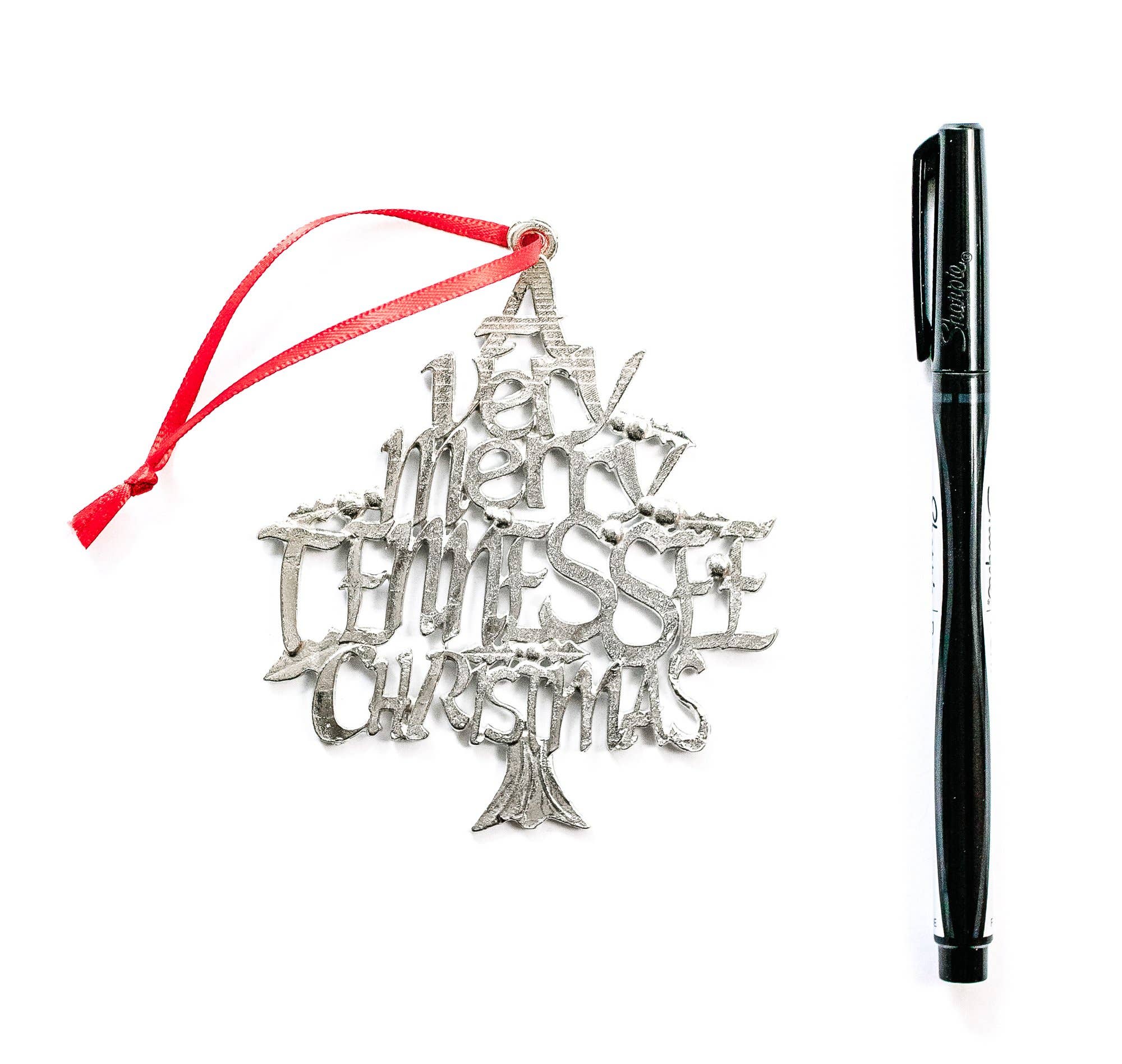 House of Morgan Pewter - Wholesale Ornament - Merry Tennessee Christmas Ornament - TN Gifts3
