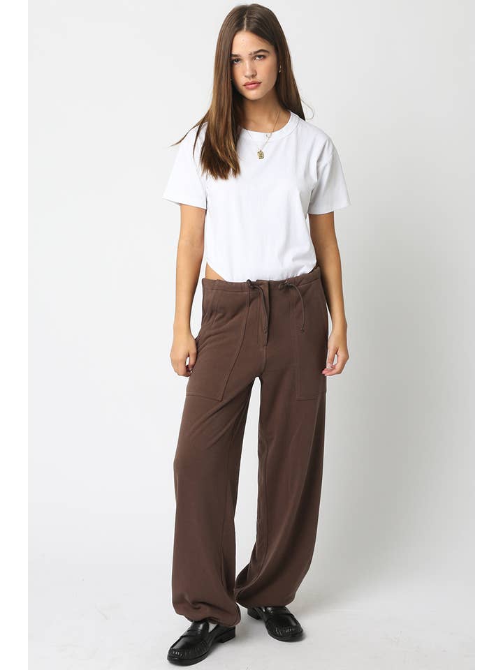 Olivaceous - Wholesale Pants - Women's - Frida Wide Leg Sweatpants3