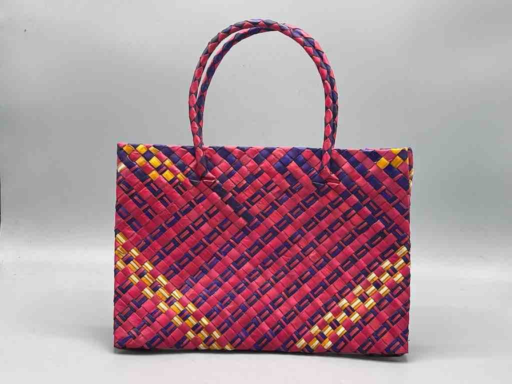 The Niger Bend - Wholesale Tote Bag - Women's - Small Handwoven Pandan Straw Tote Handbag6