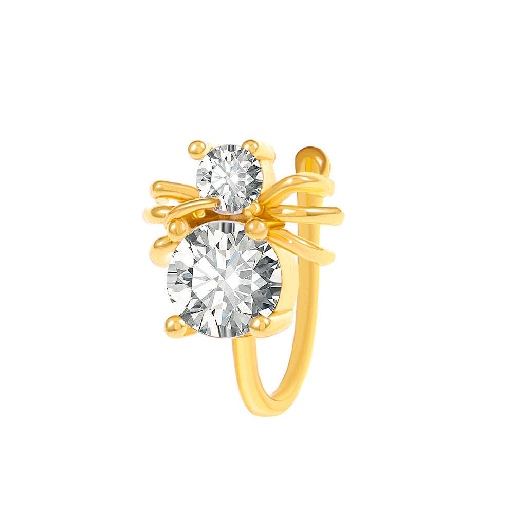 SALINA TRADING INC - Wholesale Neusring - U-vorm Ster Hart Kroon Niet-piercing Neusring15