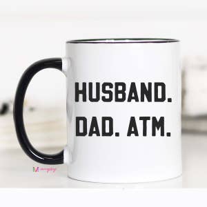 Custom Mugs Dear Dad You're So Lucky to Have Me Funny Mens Gifts from Daughter or Son Santa Christmas Presents Father's Day Ceramic Coffee 11oz 15oz