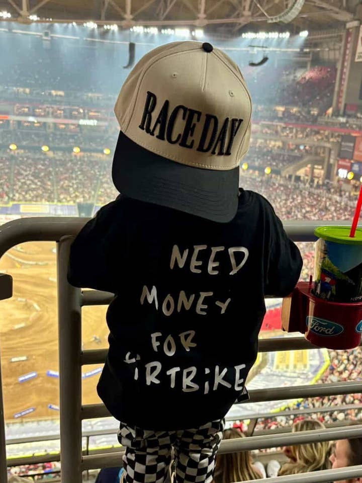 Race Day puff embroidered hat for wholesale by Burnt By Bray LLC