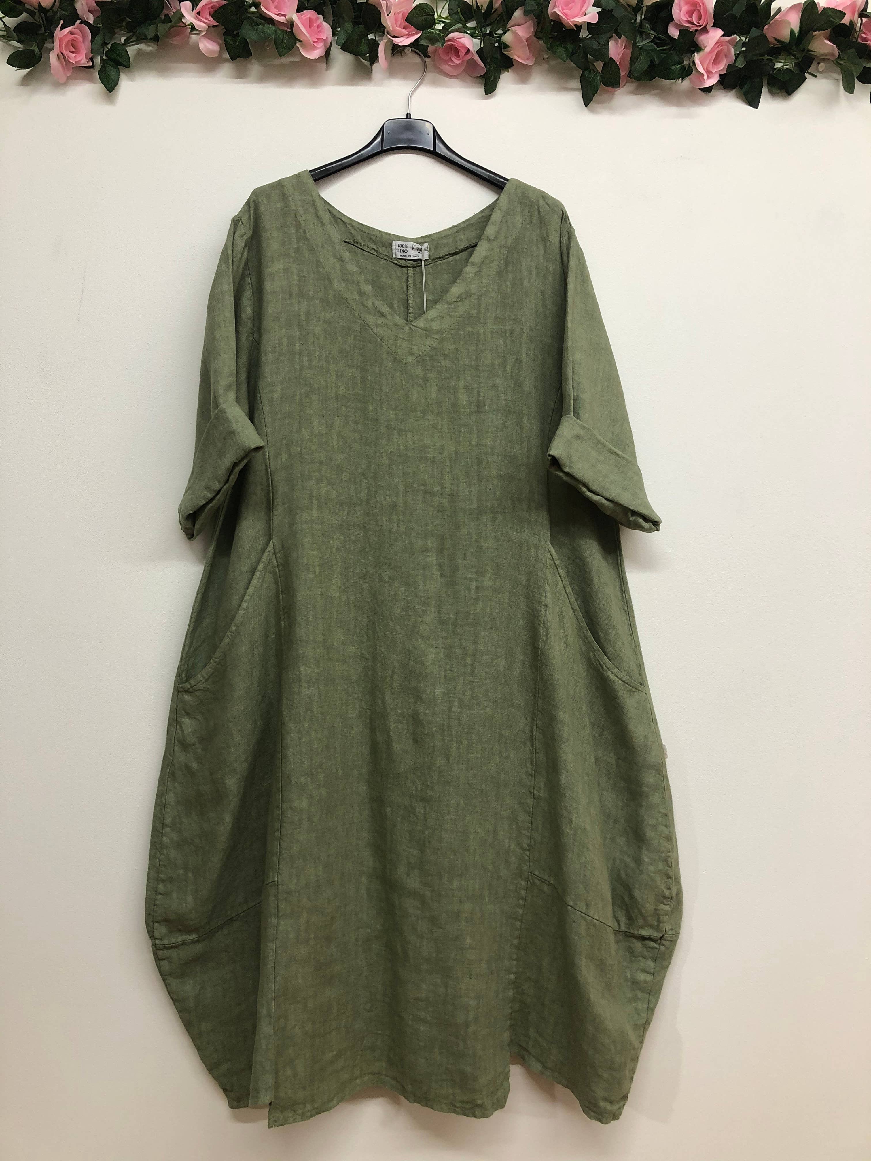LINEN & COTTON HOUSE – wholesale Dress – Women's – 277 DRESS IN LINEN SPRING SUMMER CLOTHING19