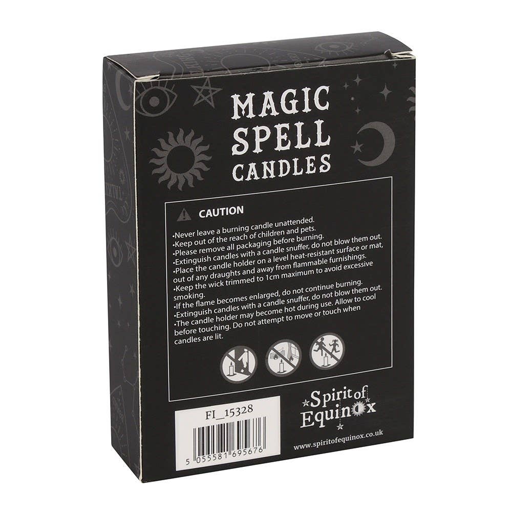 Something Different Wholesale - Wholesale Tapered Candle/Candlestick - Set of 12 Green 'Luck' Magic Spell Candles2
