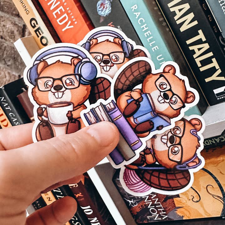 Beaver Stickers for wholesale by Nerdy Beavers Den