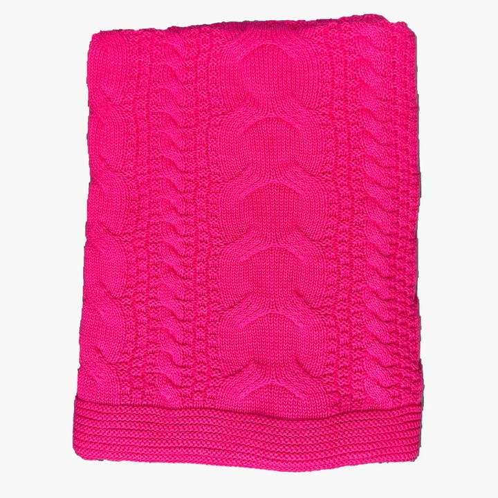 Chloe & Lex - Wholesale Throw Blanket - Bundle of 10 Classic Cableknit Cotton Throw Blankets4
