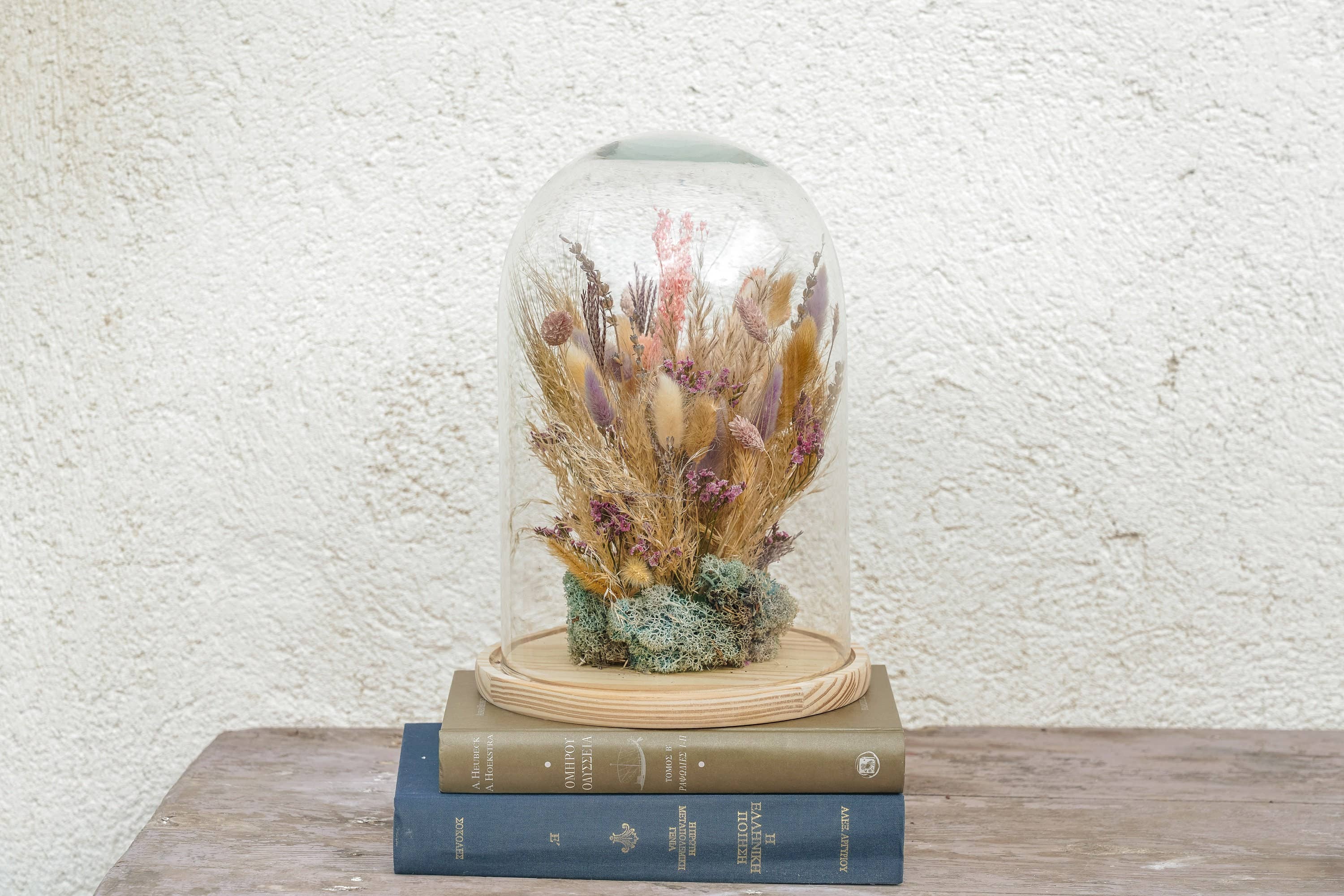 Nema Concept – wholesale Dried/pressed flowers – Dried Flowers Glass Dome | Glass Bell | Dried Flowers | Home Decor | Gift Ideas | Dried Flower Arrangements|Cloche| Rustic | Boho Decor..8