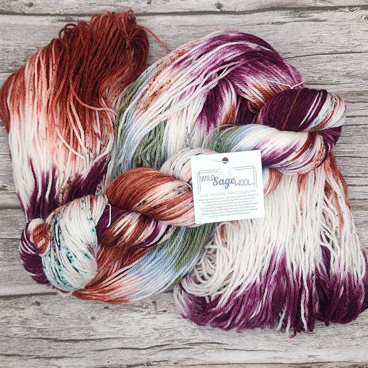 Wild Sage Wool - Wholesale Yarn - Spiced Heather - Fingering - RTS