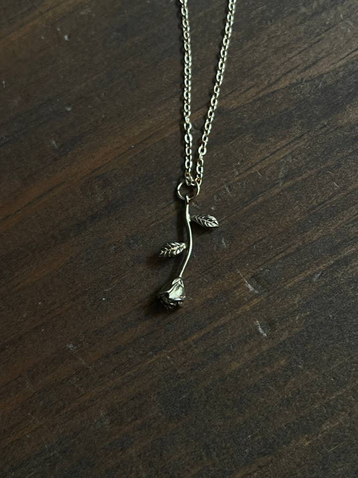Mini Rose necklace for wholesale by Bare Bones Jewelry London