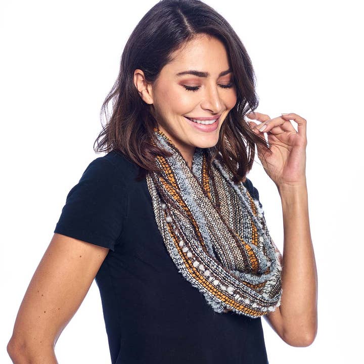 Écharpe Infinity Alpaga - Boucle - Doré pour la vente par Shupaca Alpaca