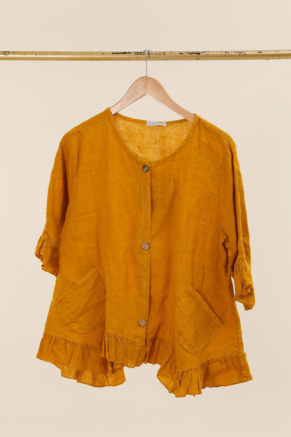 la maison des fibres naturelles - Wholesale Varsity/Baseball Jacket - Women's - Buttoned jacket 100% linen 163412