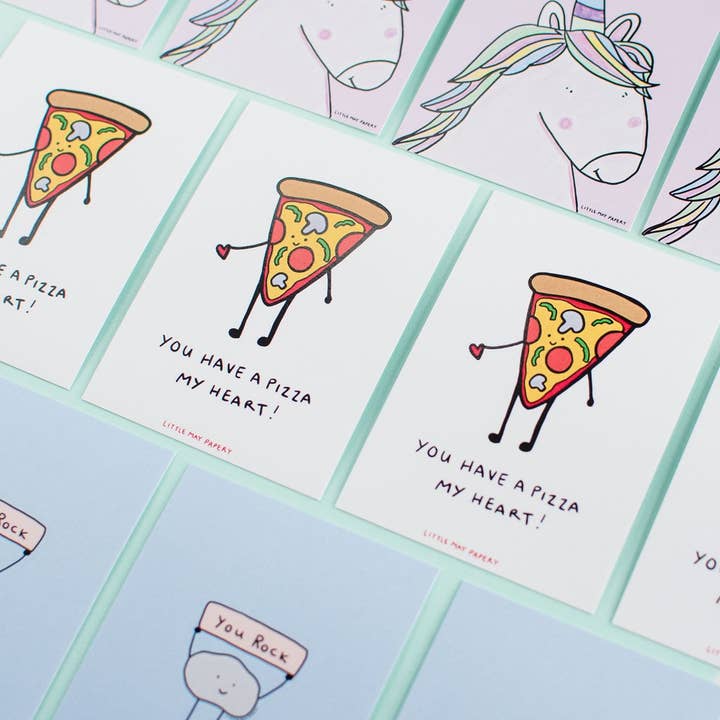 Little May Papery - Wholesale Valentine's Day Card - Mini Valentine Flat Cards