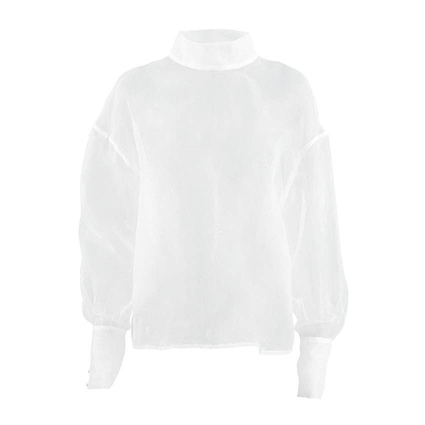 Marayn - Wholesale Blouse - Women's - Sheer Temptation Luxe Mesh Top Spring 202518