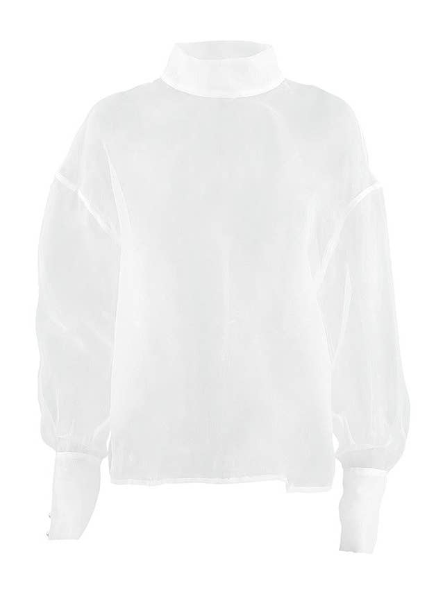 Marayn - Wholesale Blouse - Women's - Sheer Temptation Luxe Mesh Top Spring 202518