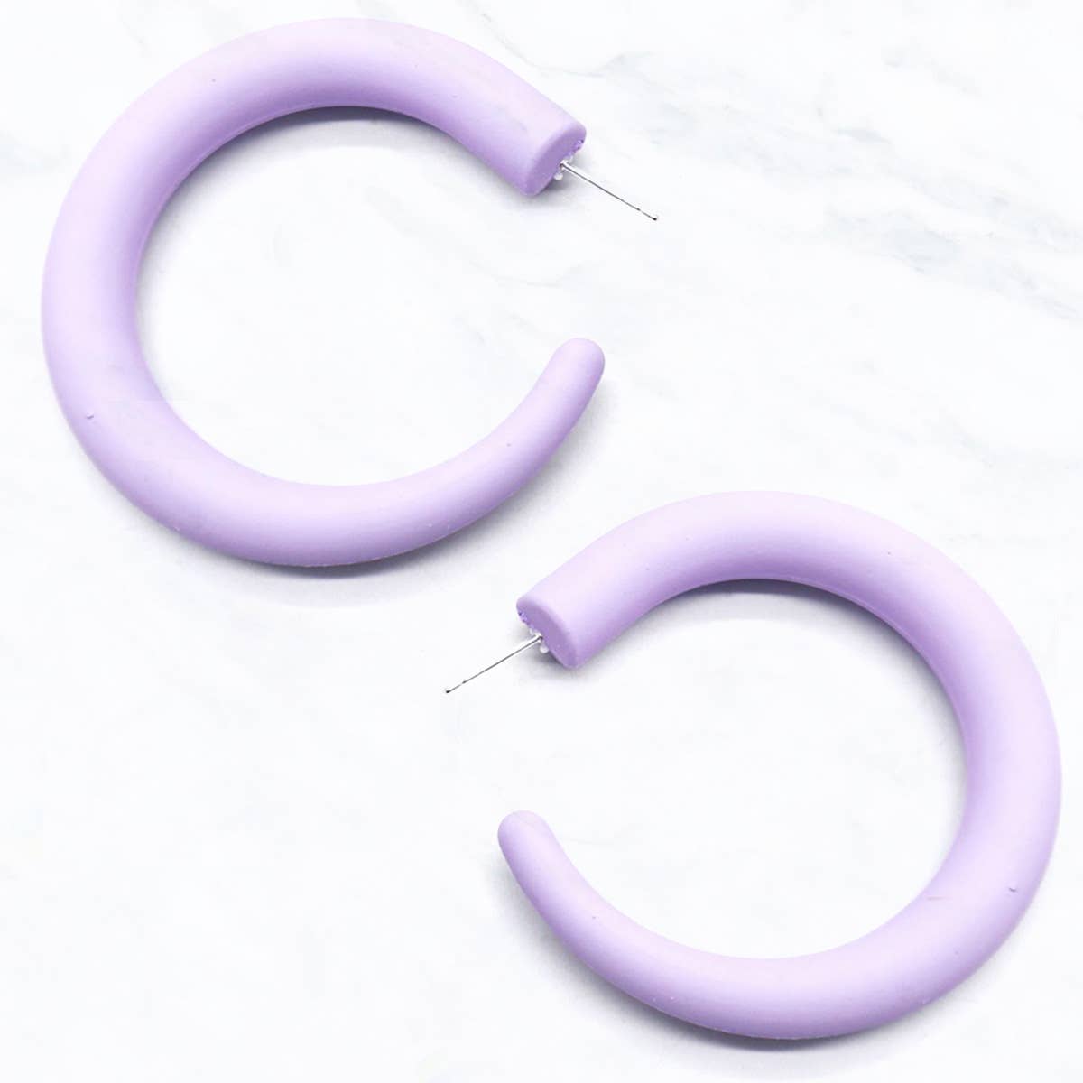 Suzie Q USA - Wholesale Hoop Earrings - Matte Colored Hoop Earrings1
