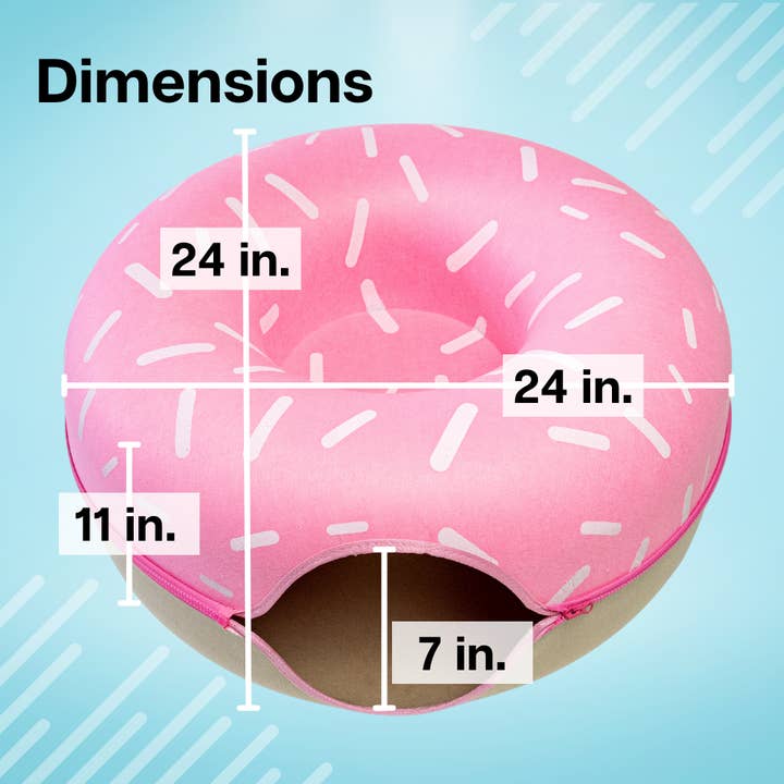 Luli & Cat – wholesale Pet bed – Cat – Sprinkled Donut Cat Tunnel Bed - Large Cat Tunnel Scratcher