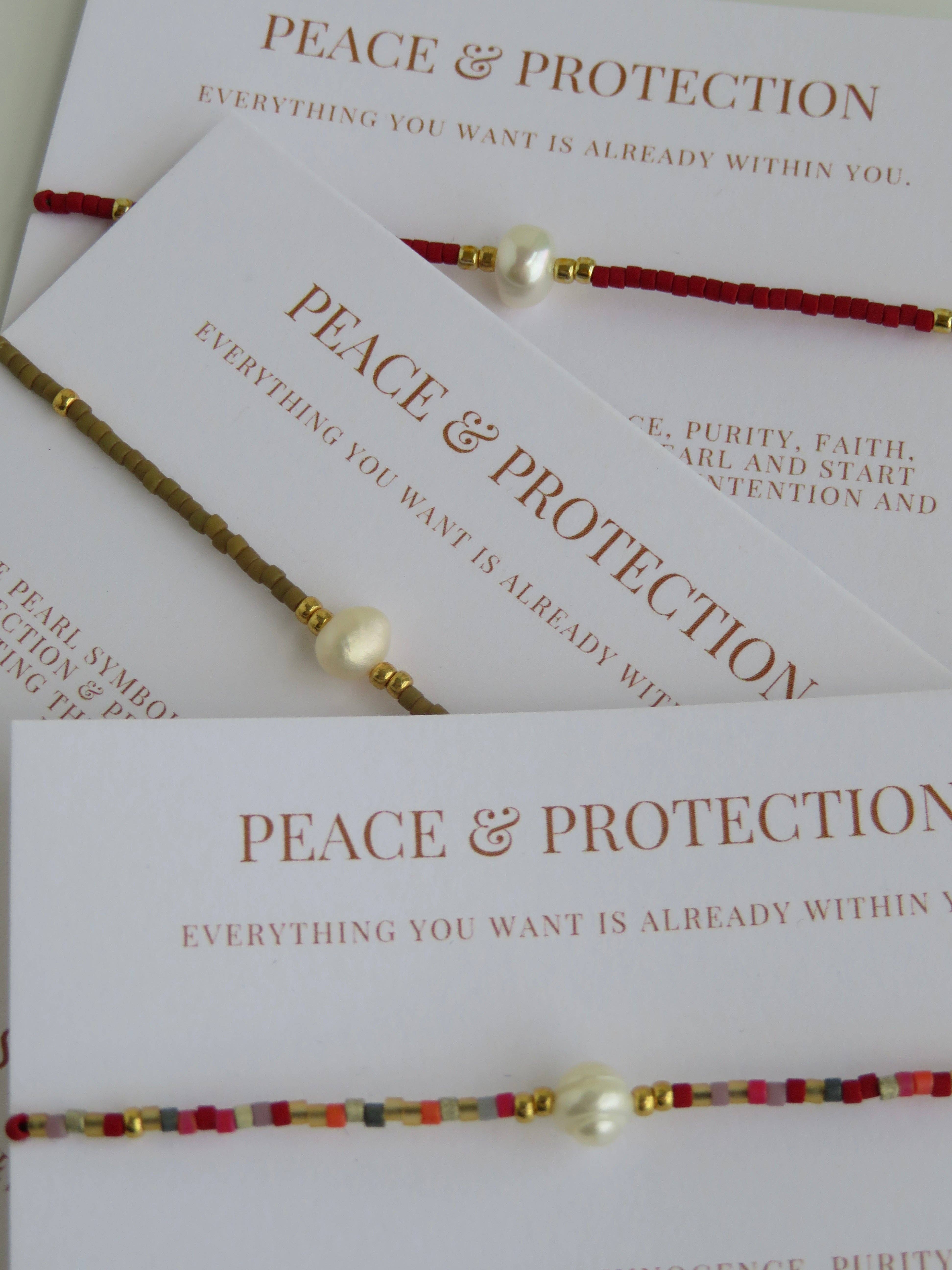 Boutique Suarez Co. - Wholesale Beaded Bracelet - Manifest Peace - Pearl Bracelet33