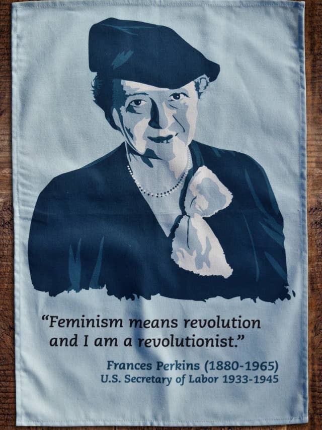 Frances Perkins Tea Towel for wholesale by Radical Tea Towel North America