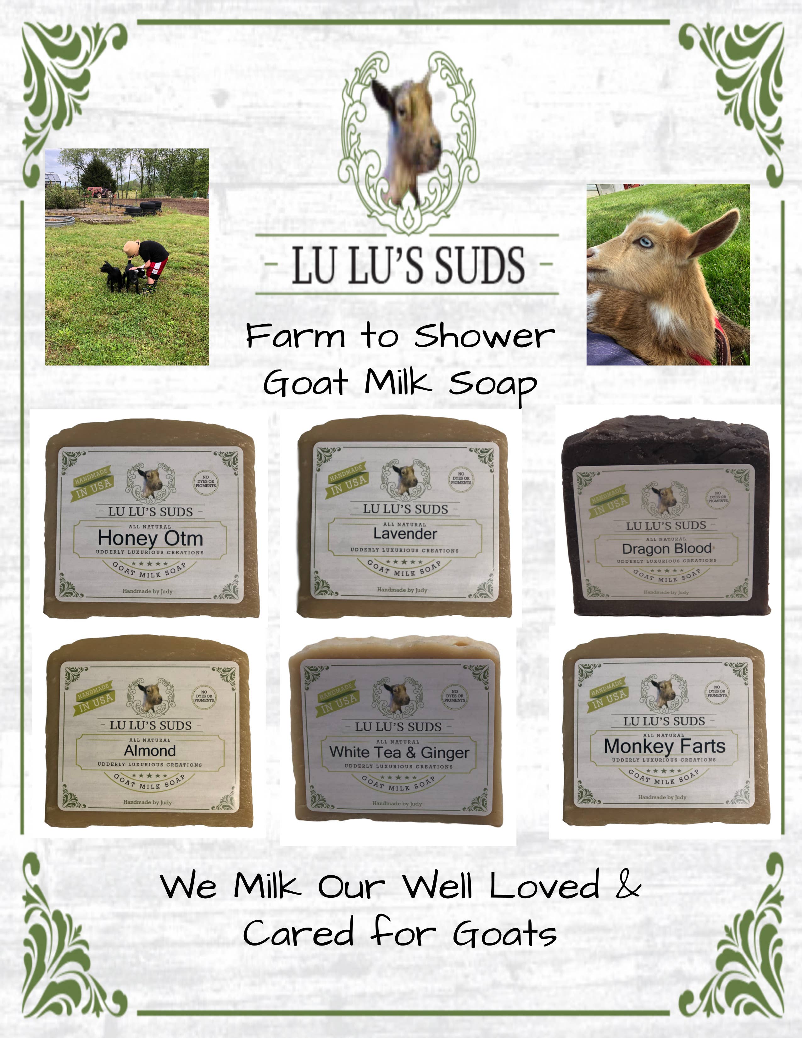 Lu Lu's Suds - Wholesale Set met bad- en lichaamsproducten - Geschenkzakje voor amandelzeep, lotion en lippenbalsem3