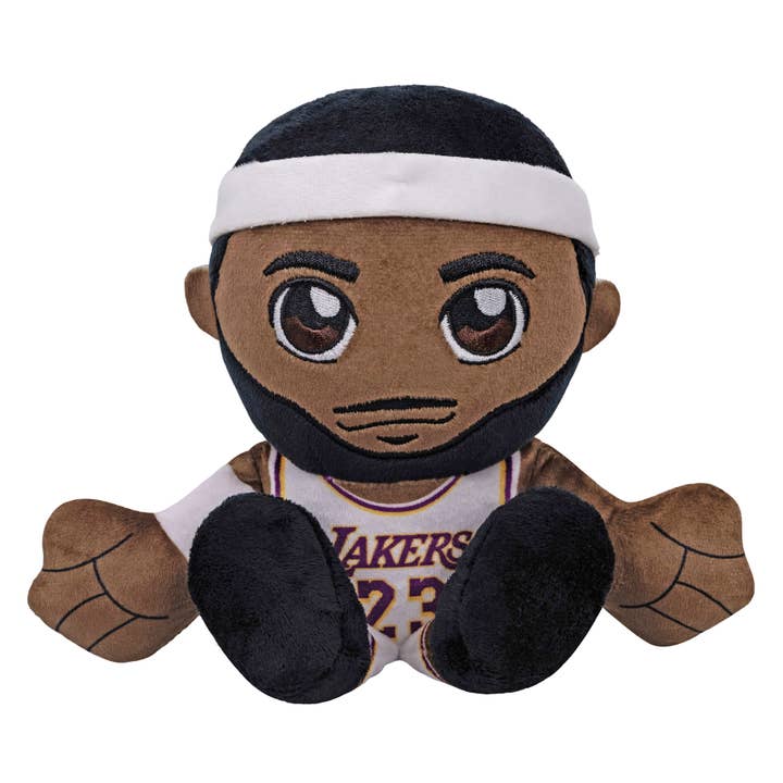 Peluche LeBron James de 8 po de Bleacher Creatures des Los Angeles Lakers pour la vente par Uncanny Brands