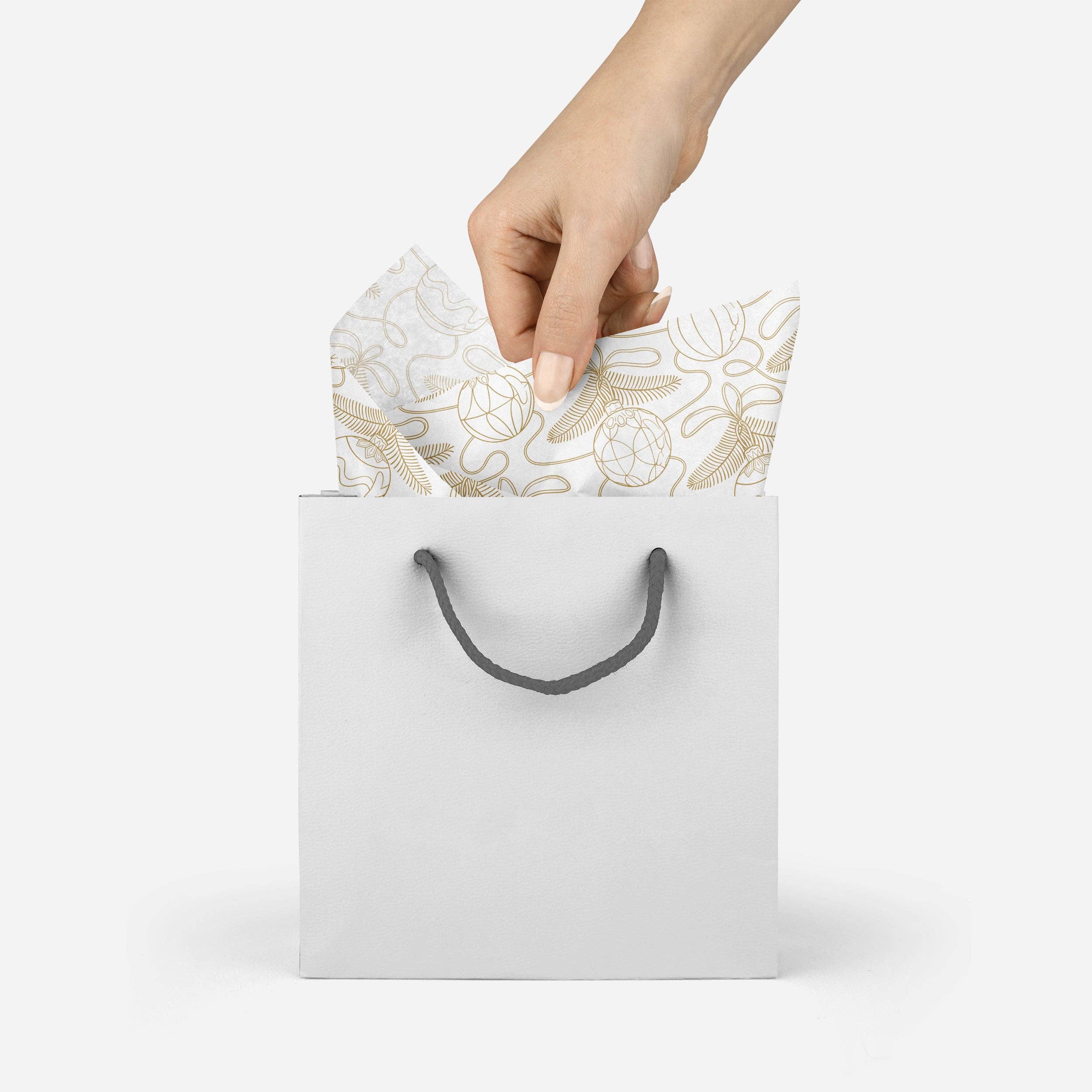 Papergem – wholesale Tissue paper – "Golden Christmas Ornaments" Tissue Paper9