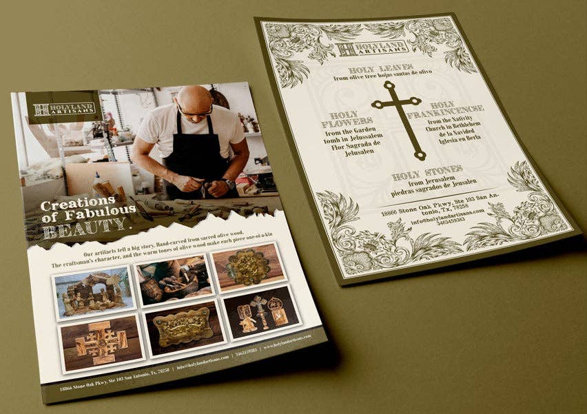 Holyland Artisans - Venta al por mayor Joyero/organizador de joyas - Caja de Madera de Olivo_ Rectangular Grande Lisa1