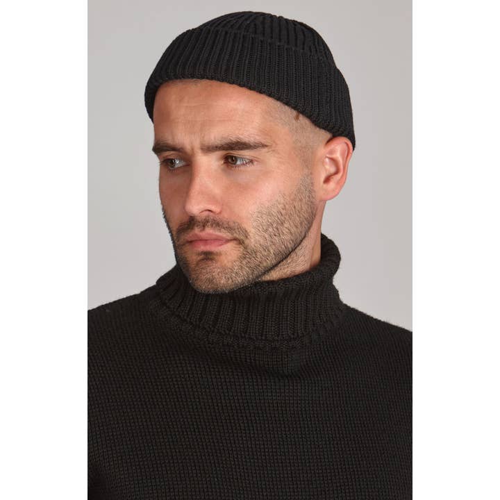 Paul James Knitwear - Vendita all'ingrosso Berretto - Uomo - Berretto pescatore pesante in lana merino extra fine