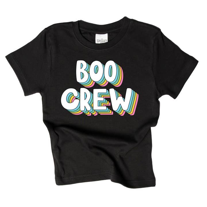 Boo Crew Matching Halloween Boys Girls Organic Kids Shirt for wholesale by Spunky Stork
