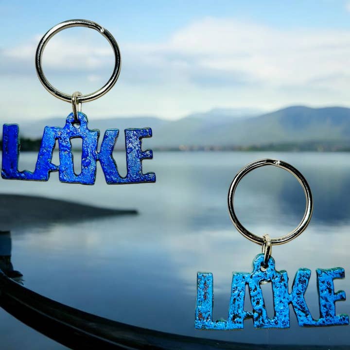 Whimsies - Wholesale Keychain - Unisex - Lake keychain nautical LAKE coastal motel keychain Maine 1