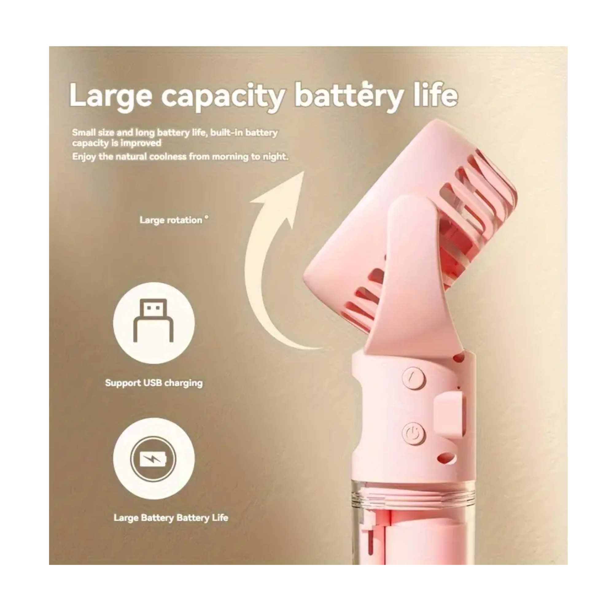 K & S WHOLESALE INC - Wholesale Small/Handheld Appliance - 6.1" Spray Hand Fan 24 PC/CS6