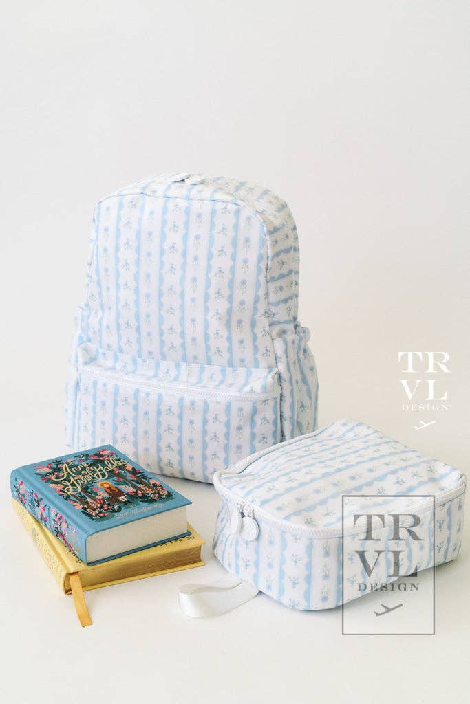 TRVL Design - Wholesale Backpack - Kids - Backpacker - Backpack Ribbon Floral Blue4