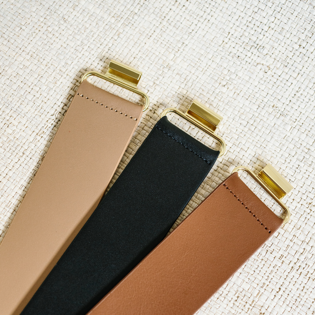 Garland Bags - Vendita all'ingrosso Cintura - Donna - Cintura elastica intercambiabile in vera pelle marrone4