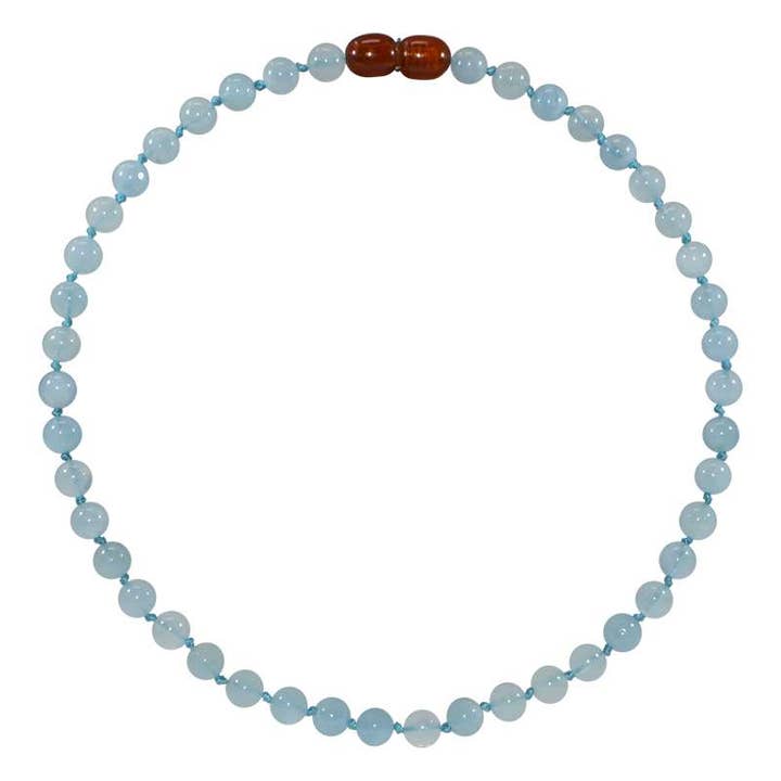 Collana per bambini in pietra naturale - Aigue Marine per la vendita all'ingrosso da parte di Irréversible