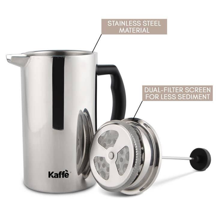 Kaffe - Wholesale French Press - Kaffe French Press Coffee Maker. Double-Wall Stainless Steel2