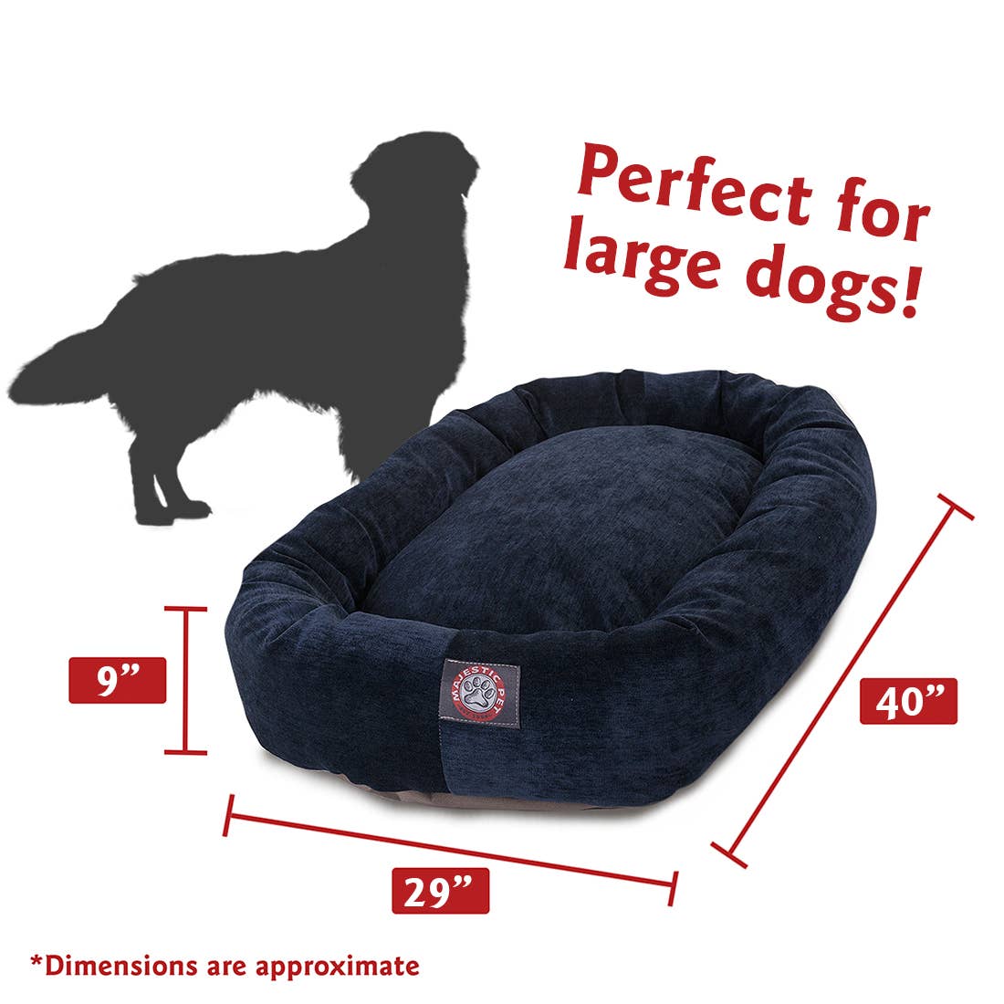 Majestic Pet Products - Vente Panier – chien - Panier pour chien Villa Bagel49