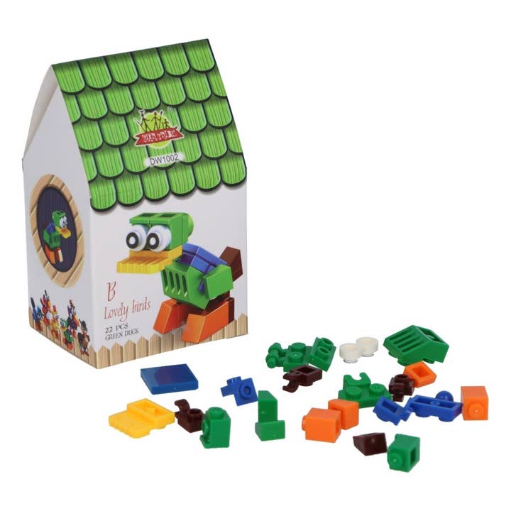 Kids Party Craft – wholesale Build-a-toy – Child – Bird Block Kit2