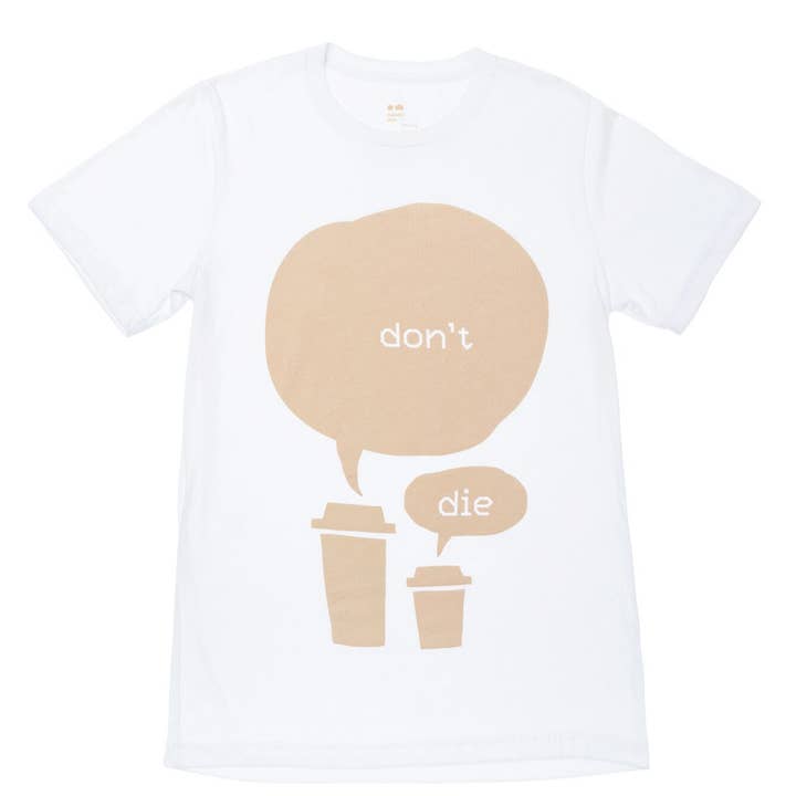 Camiseta «Don't Die» - Café (blanco) para venta al por mayor de OMAMImini