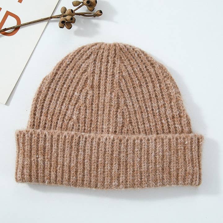 UZ Wholesale Store - Wholesale Beanie – Women's - Casual And Simple Solid Color Knit Beanie With Folded Brim2