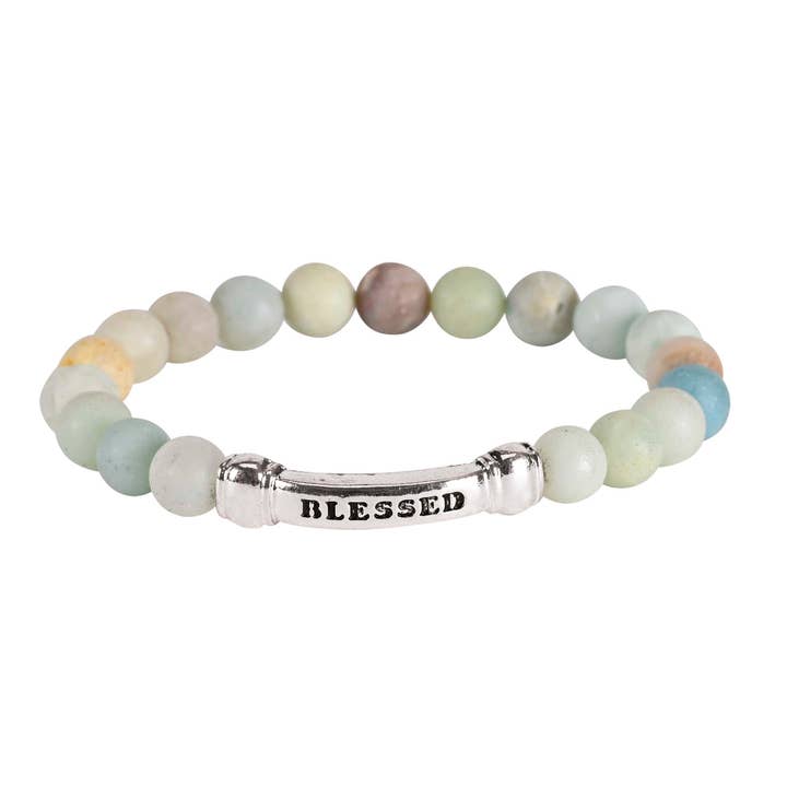 Bracelet Blessed Amazonite Gem Stone for wholesale by Dicksons