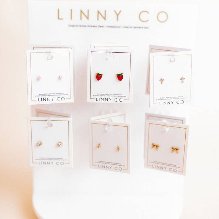 LINNY CO - Wholesale Jewelry Stand & Display - Display - Small Screwback Nap Stud Spinner - $35