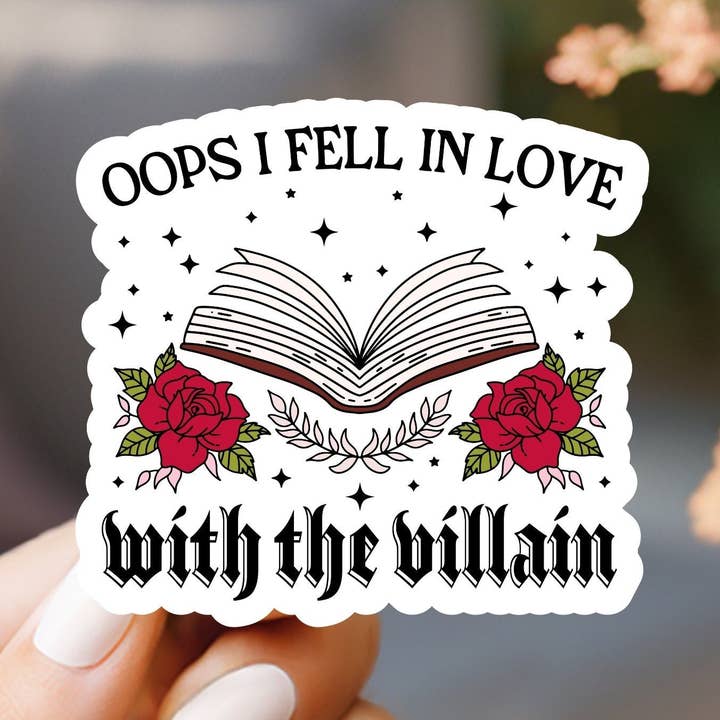 In Love with a Villain Sticker for wholesale by Market by Mari