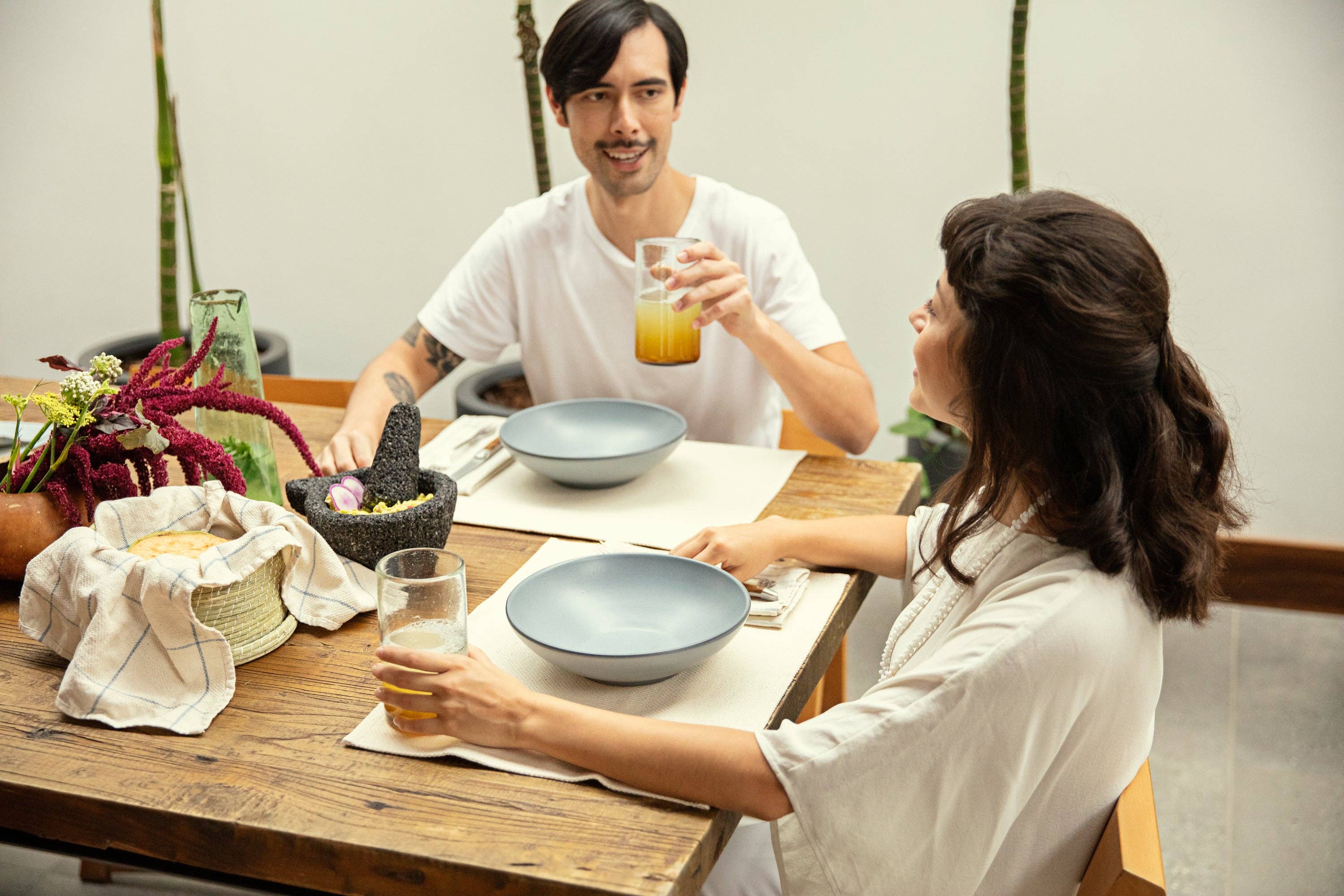 MEEMA - Vendita all'ingrosso Tovagliette - Set di 4 tovagliette in cotone – Decorazione rustica ed ecologica7