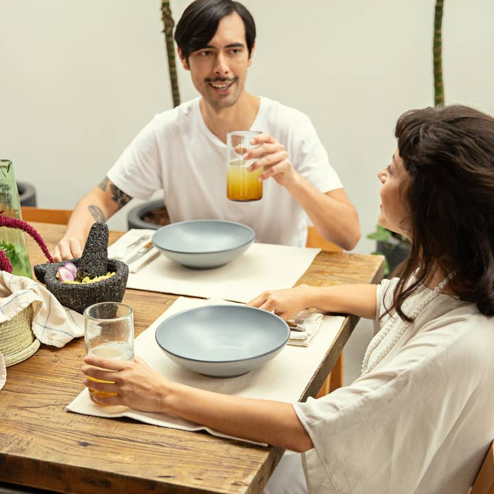 MEEMA - Vendita all'ingrosso Tovagliette - Set di 4 tovagliette in cotone – Decorazione rustica ed ecologica7